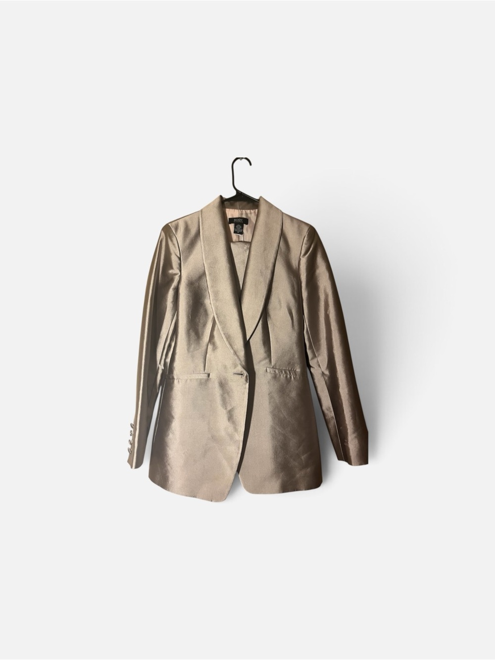 Victoria's Secret Metallic Taupe Silk Wool Blend Suit